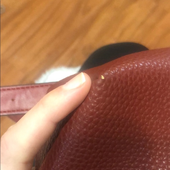 Simons Maroon BackPack with Gold Detailing - Picture 4 of 8